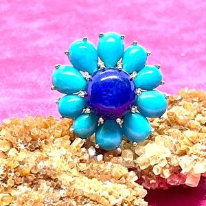 Sterling Elizabeth Adams Lapis...Ring